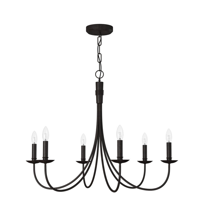 Gracie Oaks Aadvi 6Light Candle Style Classic / Traditional Chandelier & Reviews Wayfair
